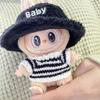 For 15-17CM LABUBU v1v2 doll clothes outfit striped series sweater autumn and winter clothes winter striped sweater hat set for bear hat tide