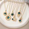 Titanium Steel Star Necklace for Women Planet Moon Astronaut Pendant Necklaces Jewelry Gifts