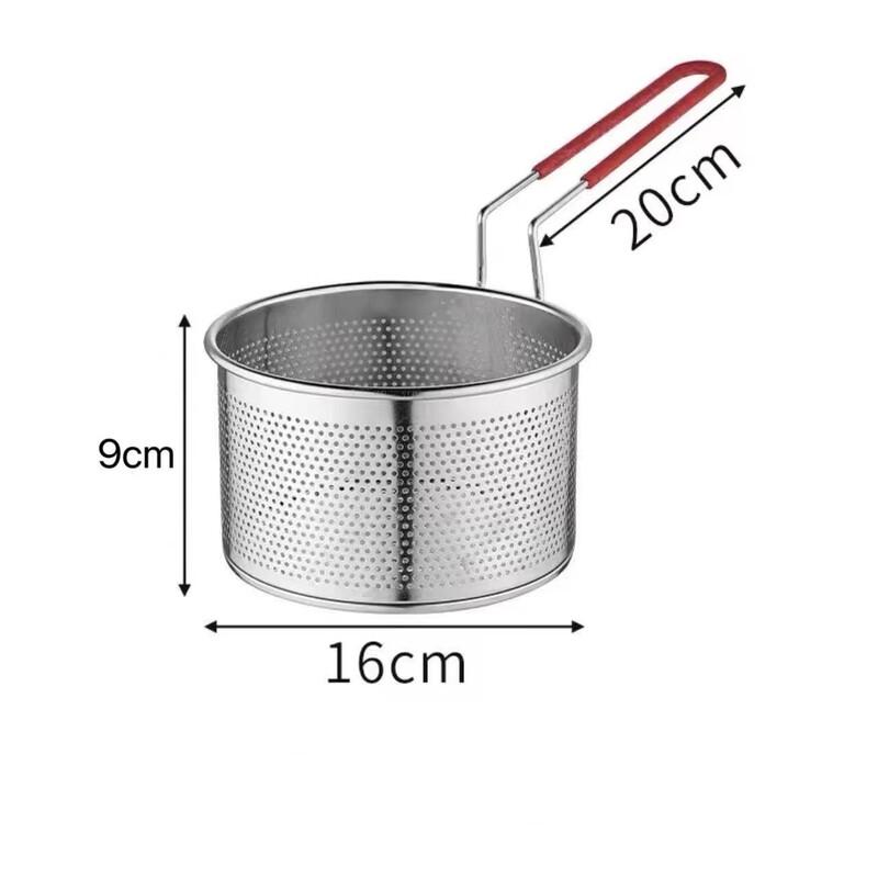 Wutuo 304 Stainless Steel Perforated Frying Basket Set