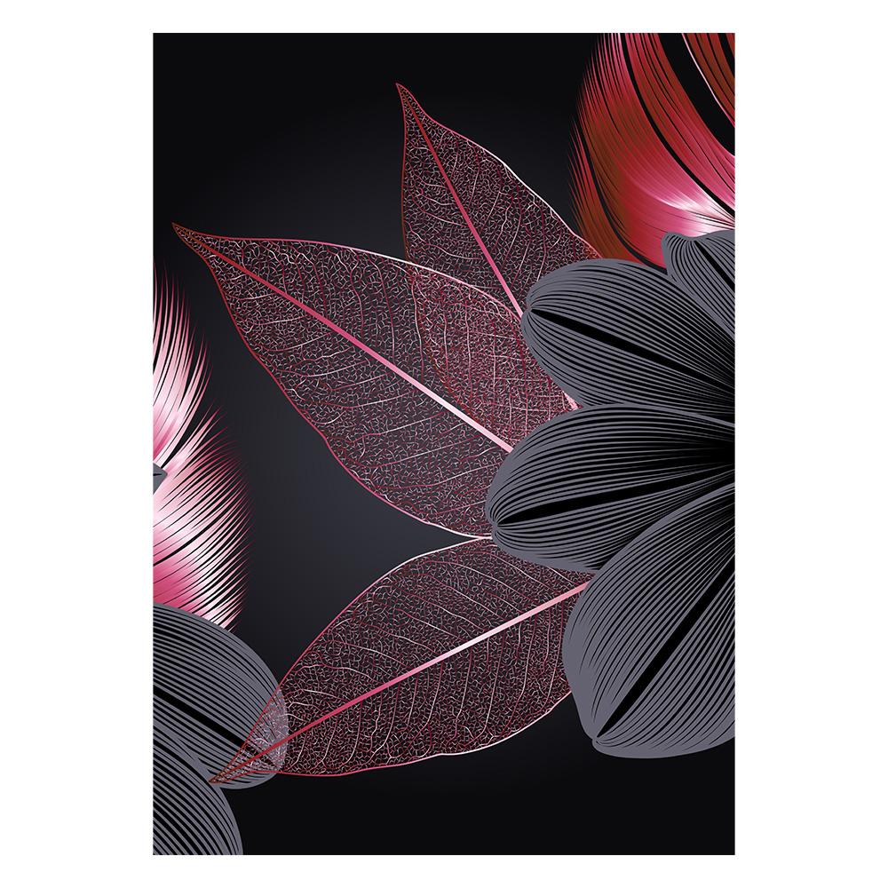 Black Golden Plant Leaf Canvas Poster Print Modern Home Decor Abstract Wall Art Painting Nordic Living Room Decoration Picture