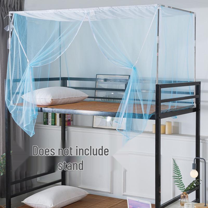 2026 New Zipper-Style Mosquito Net for Student Bunk or Single Bed, 90cm, Dustproof & Thickened