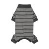 Polyester Puppy Stripes Jumpsuits Four-legged Dog Pajamas Durable Pet Dog Clothes  Autum