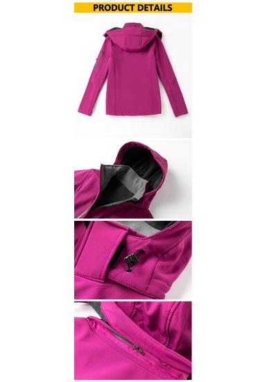 Unisex Soft Shell Outdoor Jacket - Windproof, Waterproof, Fleece Women's Coat for Sports and Mountaineering