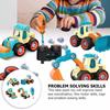 Children Gits Nut Assembly Puzzle Toy Removable Engineering Vehicle Halloween Gift