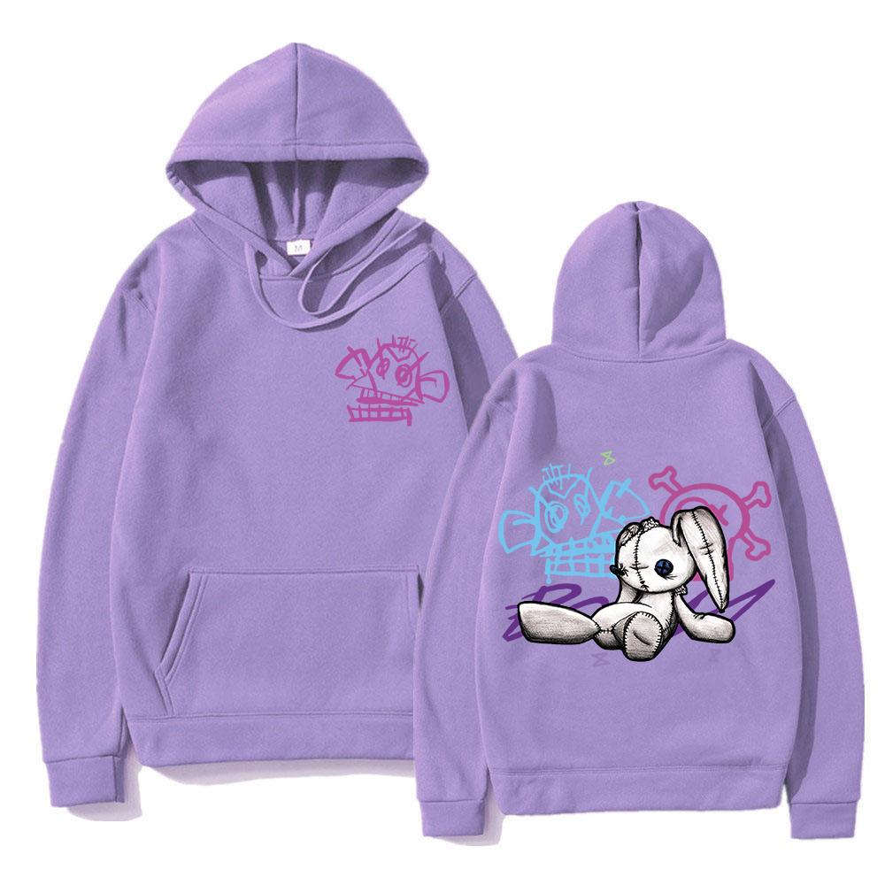 Arcane Jinx Hoodie Fashion Men Harajuku Anime Rabbit Monkey Hoodies Unisex Funny Cute Cartoon Bunny Pullovers Sweatshirts Hoodys