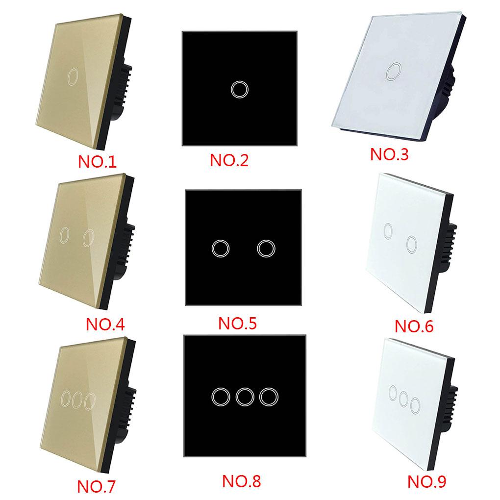 WIFI Smart Wall Light Panel 3 Gang Screen Wireless Switch APP Remote
