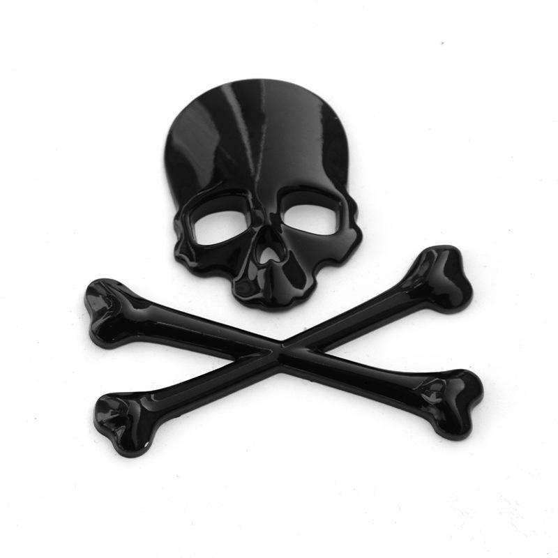 Solid 3D Metal Car Sticker - Gecko Cross Bat - High Quality - Namo Amitabha