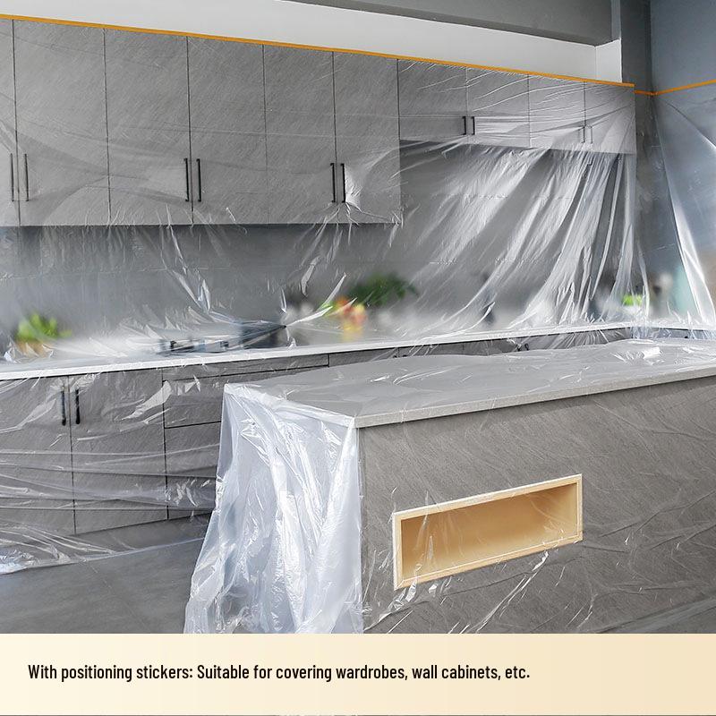 Pogrubiony Pyłoszczelny Pokrowiec Ochronny na Mebel do Malowania i Dekorowania