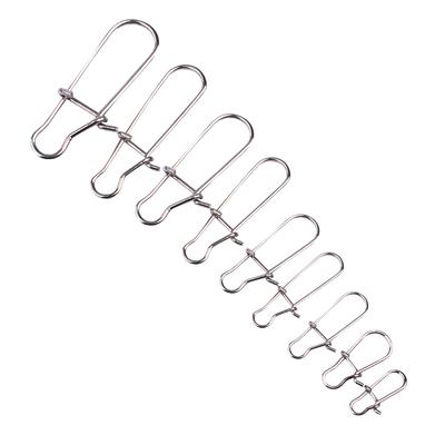 50 Pieces Snap Fishing Swivel Safety Snaps Hooks Mixed Size 5 Size