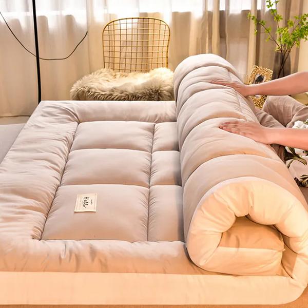 WTEMPO Hochwertige Doppelseitige Vier-Jahreszeiten-Matratze Einfarbig Faltbar Dicke Weiche Matratze Hotel Schulwohnheim Matratze