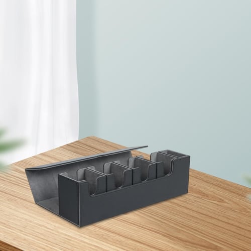 GUOOL Card Deck Box, Card Storage Box, Holds Over 400 Cards, Heavy-Duty, Card Deck Case, 5-in-1 Card Storage Case for Trading Cards