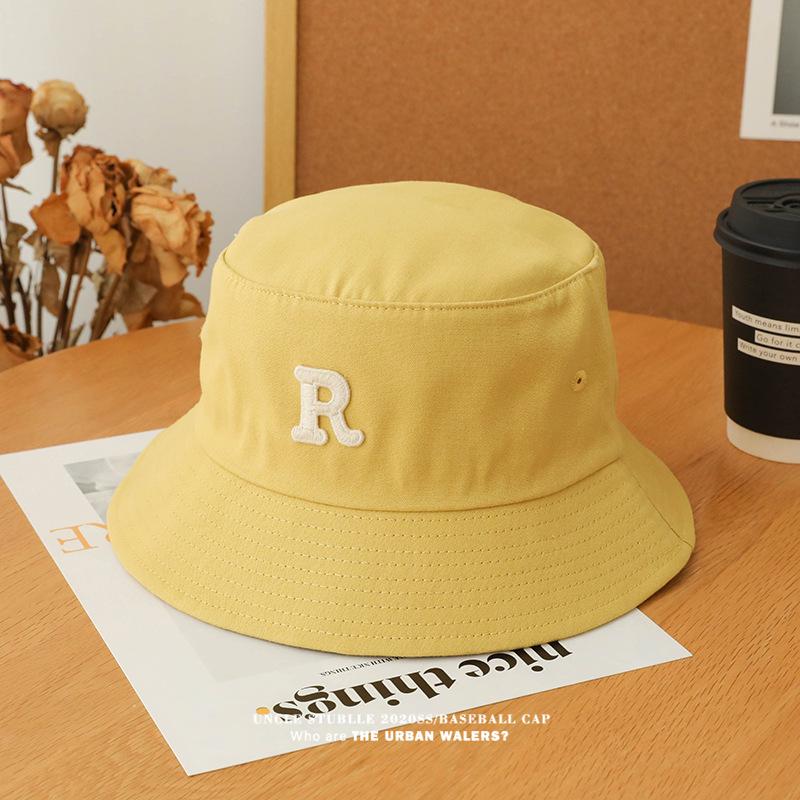 R Letter Fisherman Hat Unisex Spring/summer Sun Visor Hat Outdoor Travel Beach Camping Casual Hat