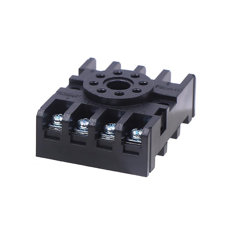 1/5Pcs Pf083A Power Relay Base Socket 8 Pins Relay Socket For Mk2P Ah3 Asy Dh48S Rail Mounting