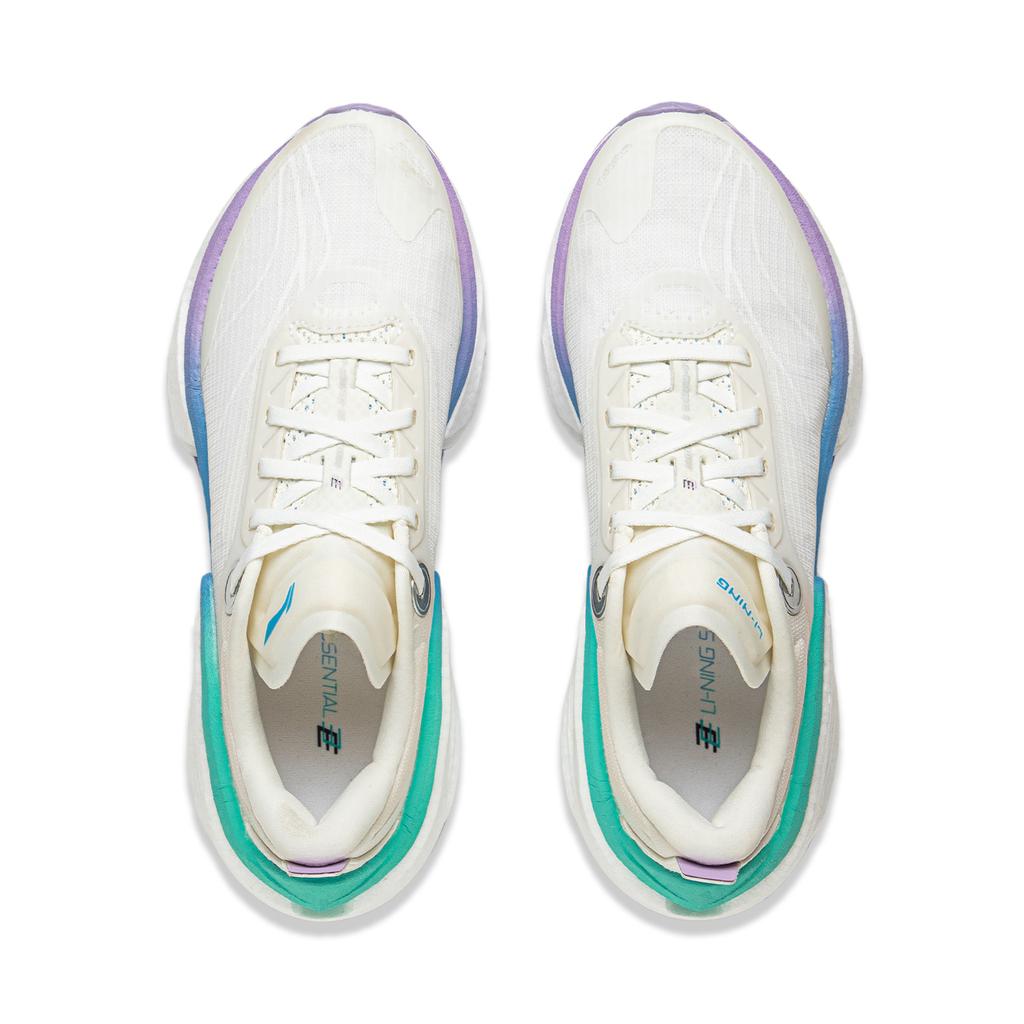 Li Ning Absolute Shadow 3 Essential Technologia Cotton Candy Profesjonalne Buty Treningowe do Szybkości Buty do Biegania Damskie Trampki Białe Niebieskie Fioletowe ARRV002-11