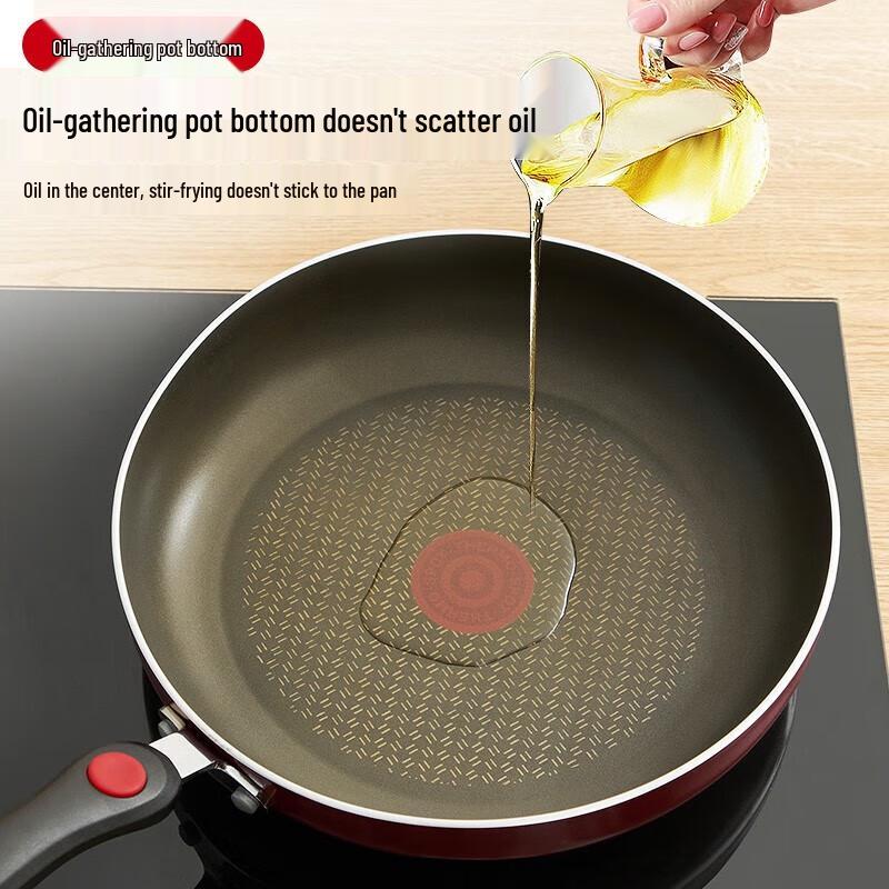 Supor 26CM Non-stick Wok with Glass Lid