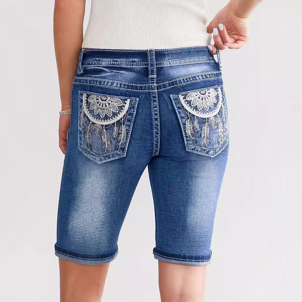 Women's Denim Classic Versatile High Waist Fashionable Shorts