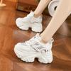Grube podeszwy buty typu "dad shoes" dla kobiet wiosna 2026 moda z cyrkoniami wewnętrzne podwyższenie wysokości buty damskie buty sportowe i codzienne