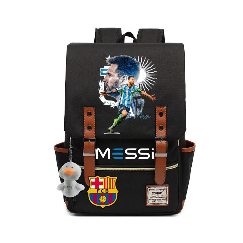 2023 neuer Schulranzen Lionel Messi Koreanischer Oxford-Stoff Rucksack Nylon, Reisetasche Damen Outdoor Rücken