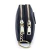 Genuine Leather Coin Purse Women's Compact Mini Double Zipper Storage Bag Large Capacity Key Ring Small