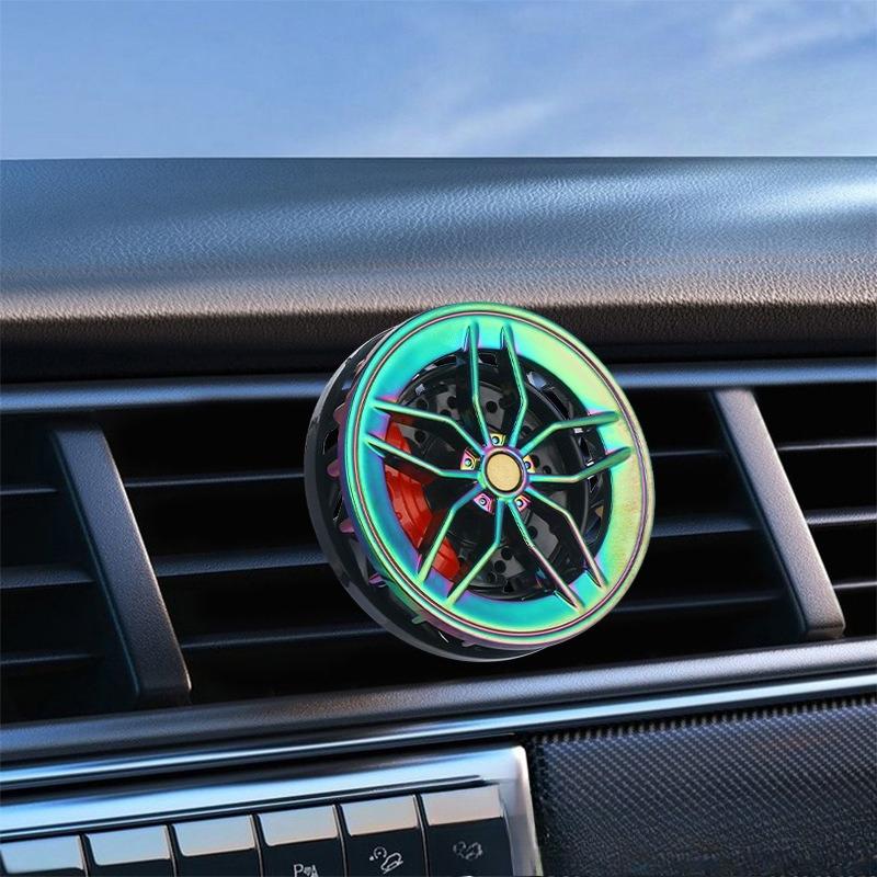 Rotatable Car Air Freshener Clip Auto Wheel Hub & Air Vent Fragrance Tire Fragrance Clips Decorative Car Accessories