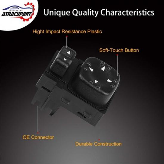 Power Mirror Switch Front Driver Side - Compatible with 2000 2001 2002 Silverado