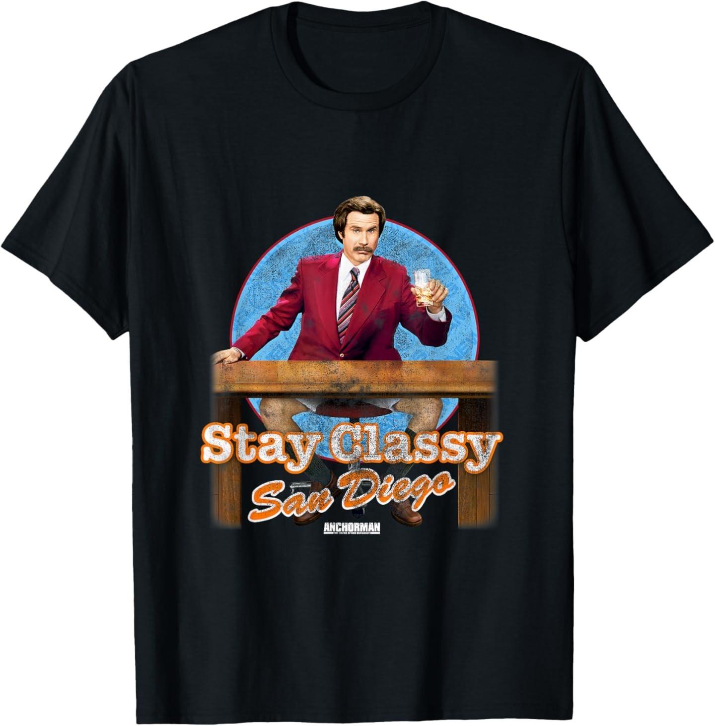 Anchorman Stay Classy San Diego T-Shirt S разноцветный