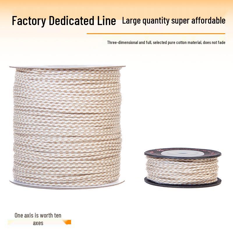Large Roll Braided Core-Spun Cotton Cord for Hand-Woven Wenwan and Star Moon Vajra Bracelets