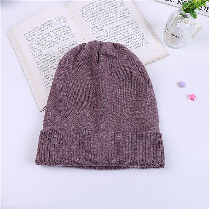Large Head Circumference Winter Warm Knit Hat for Women, Autumn and Winter Korean Style Postpartum Winter Maternity Beanie