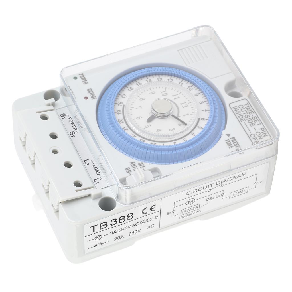 Mechanical Timer Automatic 24 Hours Low Power Consumption Time Switch for Water Heaters Breeding