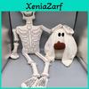 Entzückendes 18 Zoll Plüschskelett-Spielzeug Weiche Stofftier-Knochenfigur Perfekt für Heimdekoration