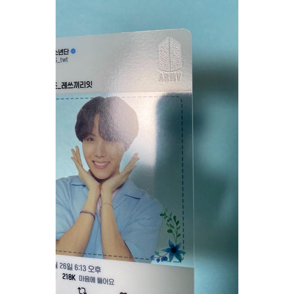 [USED] BTS army booth transparent trading card J-HOPE Hoseok August 26th