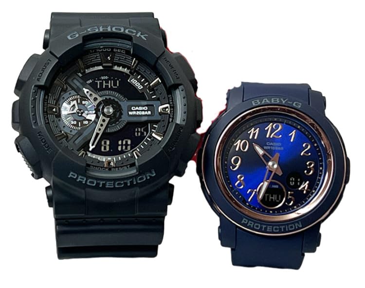 

[Casio] CASIO Pair Watch G-SHOCK G-Shock BABY-G Baby G Ana-Digi Battery Operated Genuine Pair Case Set of 2 GA-110-1BJF BGA-290SA-2AJF Watch