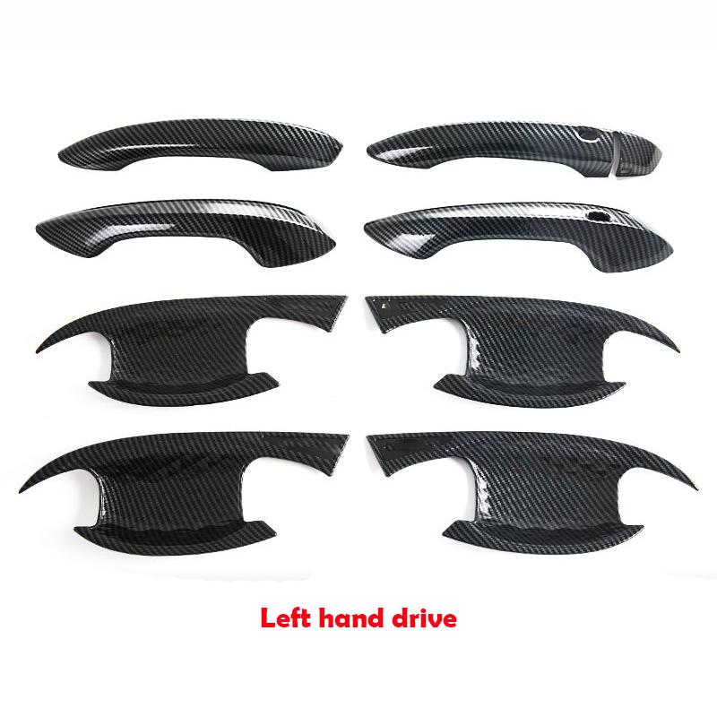 LHD RHD For MG S5/ES5 2025 2026 ABS carbon fiber Car Door Pull Door knob Catch Door Handle Bowl Cap Decoration Cover Accsesories