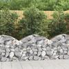 VidaXL Arched Gabion Basket Gabion Cage Gabion Wall Stone Basket Gabion for Stone Garden Patio Exterior 153423