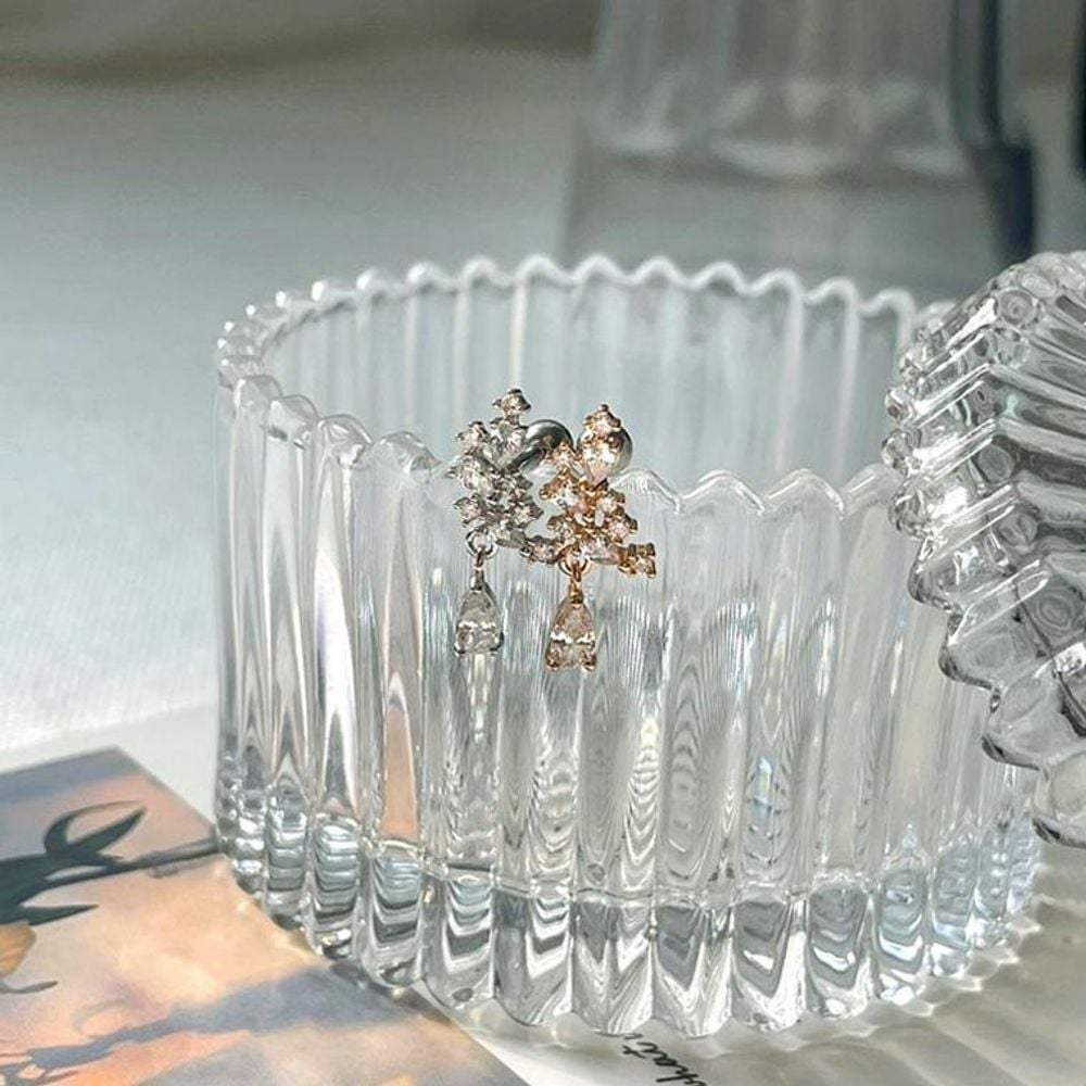 

Drop Earrings, Changeable Stone Piercing, Barbell Accessories Rose Gold / Bar: Labret (10mm)