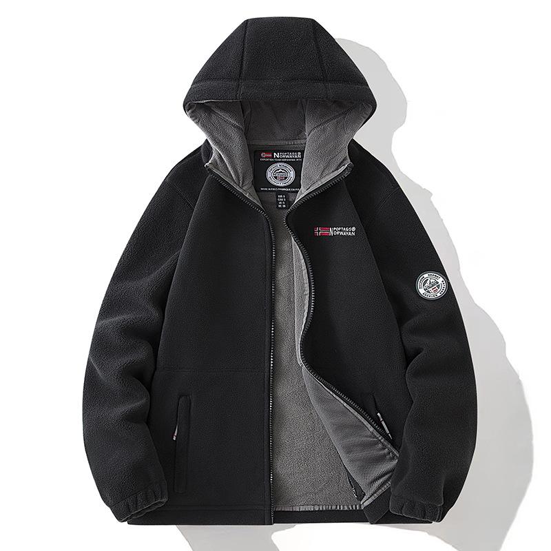 2024 Large Youthful Fleece Hoodie for Middle-aged/Elderly Men & Couples