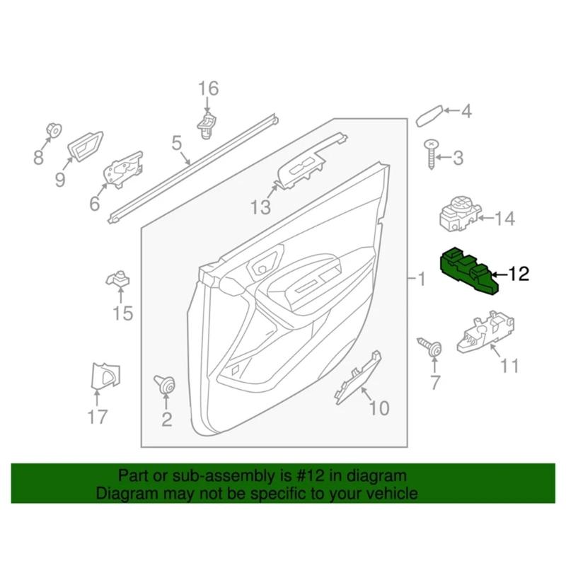 Automotive Accessory Car Power Window Switch 93570-2W000 Replacement Glass Control Switch for IX45 DM 2013-2018