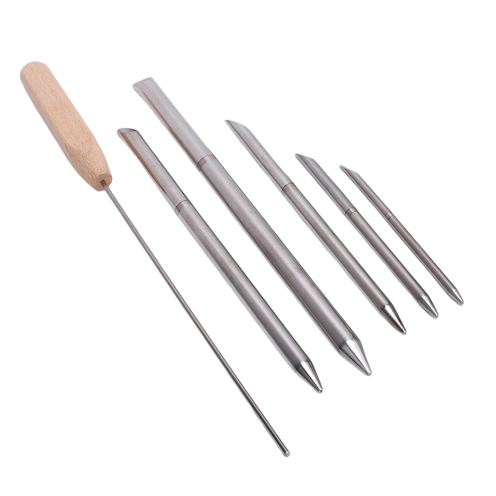 Rope Splicing Repair Tool Outdoor Camping Tent Rope Splicing Tool Set Steel Needle Stainless Steel Push Rod