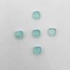 Natural Aqua Chalcedony Squre Cushion Cabochon Loose Gemstone Lot 49 Pcs 5 MM 36 CT For Jewelry Making