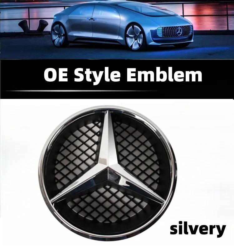 

Car Sticker C200 E300 Hot 2026 New For Benz 3D Car Grill Emblem Star Badge Front Grill Logo For Mercedes Benz W204 W205 W213 X25 SLK-R172 2011-2015