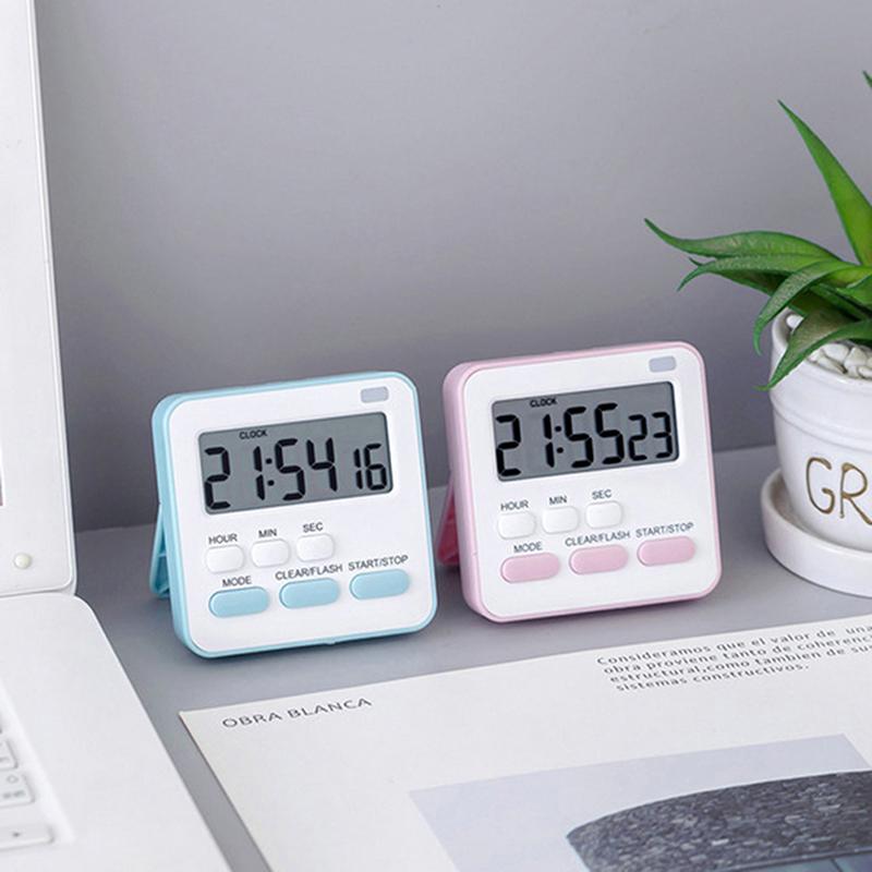 With Flashing Light Timer Cooking Kitchen Sport Study Alarm Clock Big Digits