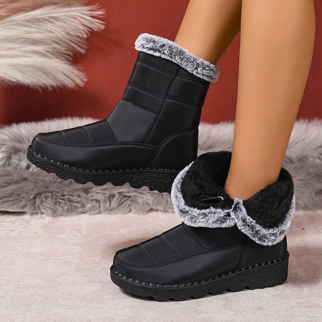 Women's Winter New Snow Boots Plus Velvet Thick Warm Non-slip Shoes High-top Thick-soled Snow Boots