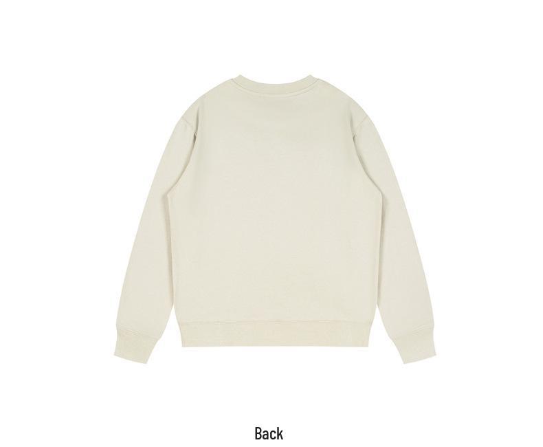 Autumn 2025 Men's Round Neck Printed Sweatshirt - Loose Casual Long Sleeve for Trendy Couples