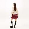 Tommy Hilfiger Cardigan Tommy Girl Serie Trendy Lână Larg Tricotat cu Coarne Gât Rotund Femei cardigane DW22511