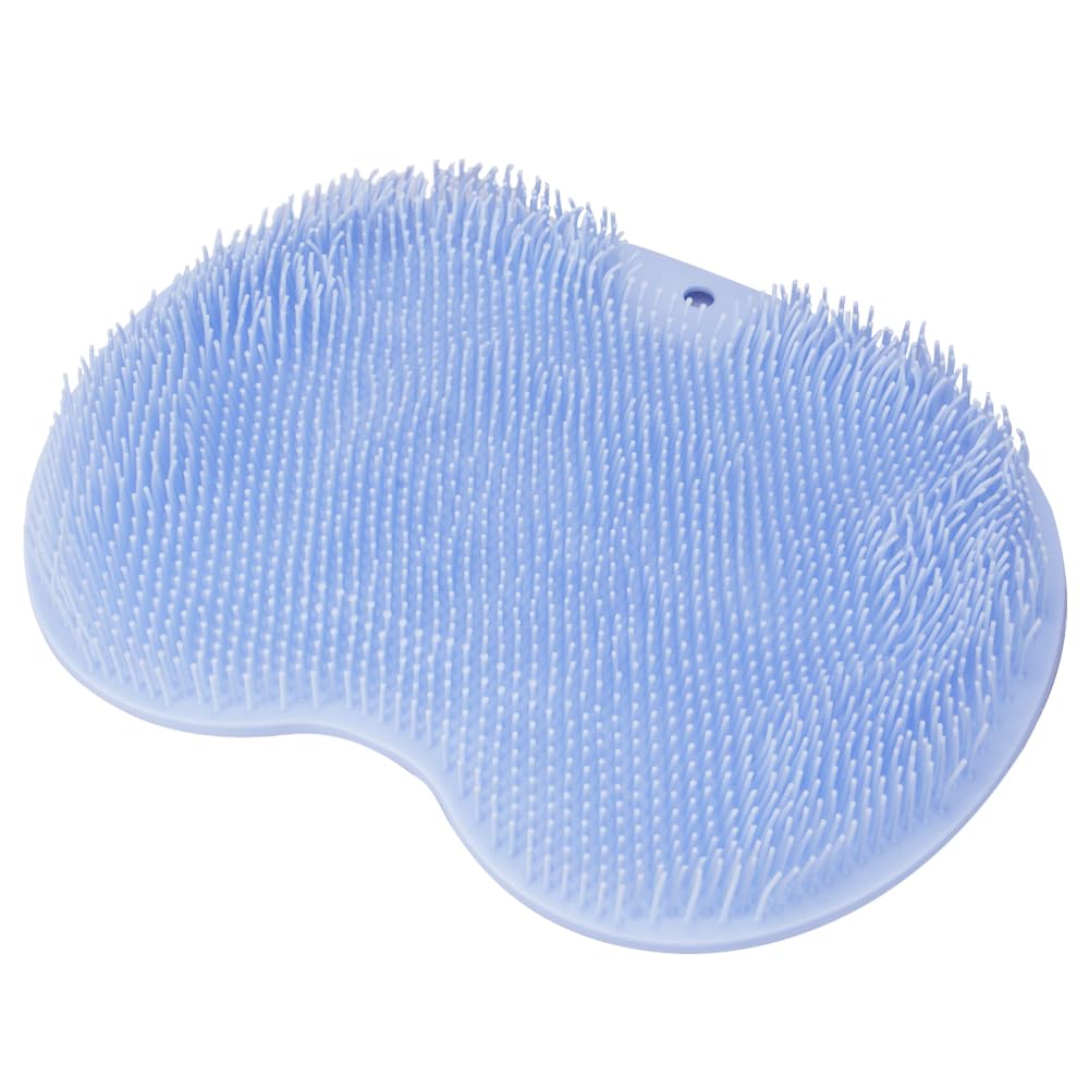 

Foot Brush for Cleaning Removing Odor and Dead with Suction Stays in and Includes Hook Hole for Bathtime Use Soles, Skin, Massage, Cups, Place, (Blue) синий