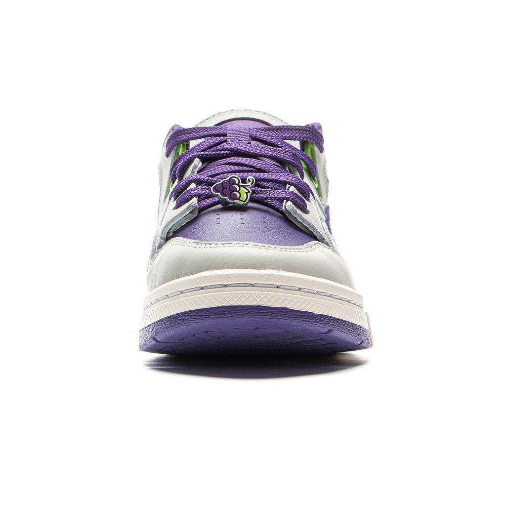 Li Ning Weiwu Pro Special Story Version Comfortable Versatile Fashion Wraparound Non-Slip Low-Top Skate Shoes Women sneaker Gray Purple AECV002-1