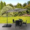 8 Arm OUTDOOR Umbrella Canopy Replacement Fabric Garden Parasol Roof For Sun Cover 3.77x9.84x9.84ft