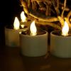 6pcs Warm White Candles Lights Solar Flickering Candles New Sensor Decor Lamp  Garden Lighting