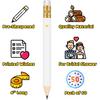 50Pcs - Bridal Shower Sharpened Half Pencils with Erasers, Pre-sharpened Pencils for Bridal Shower & Wedding Games, 4 Inches (White - Miss to Mrs.)