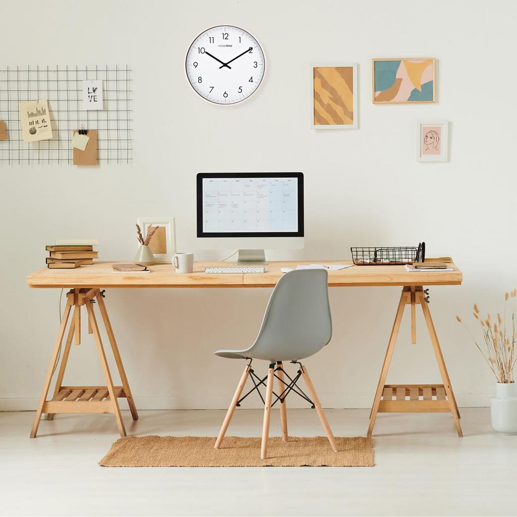 Hometime Blush Wall Clock with Sweep Movement 30cm